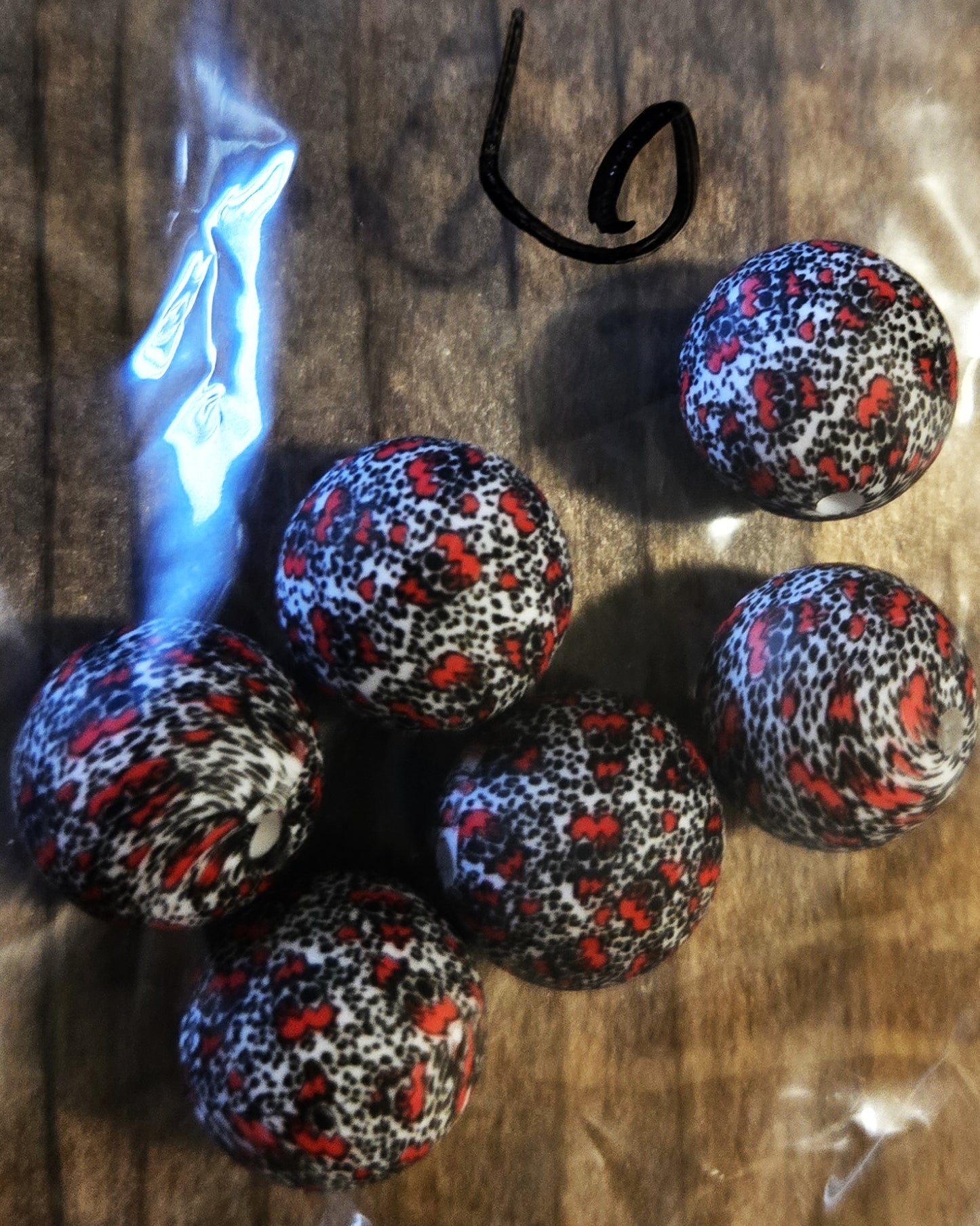 15mm Printed Beads