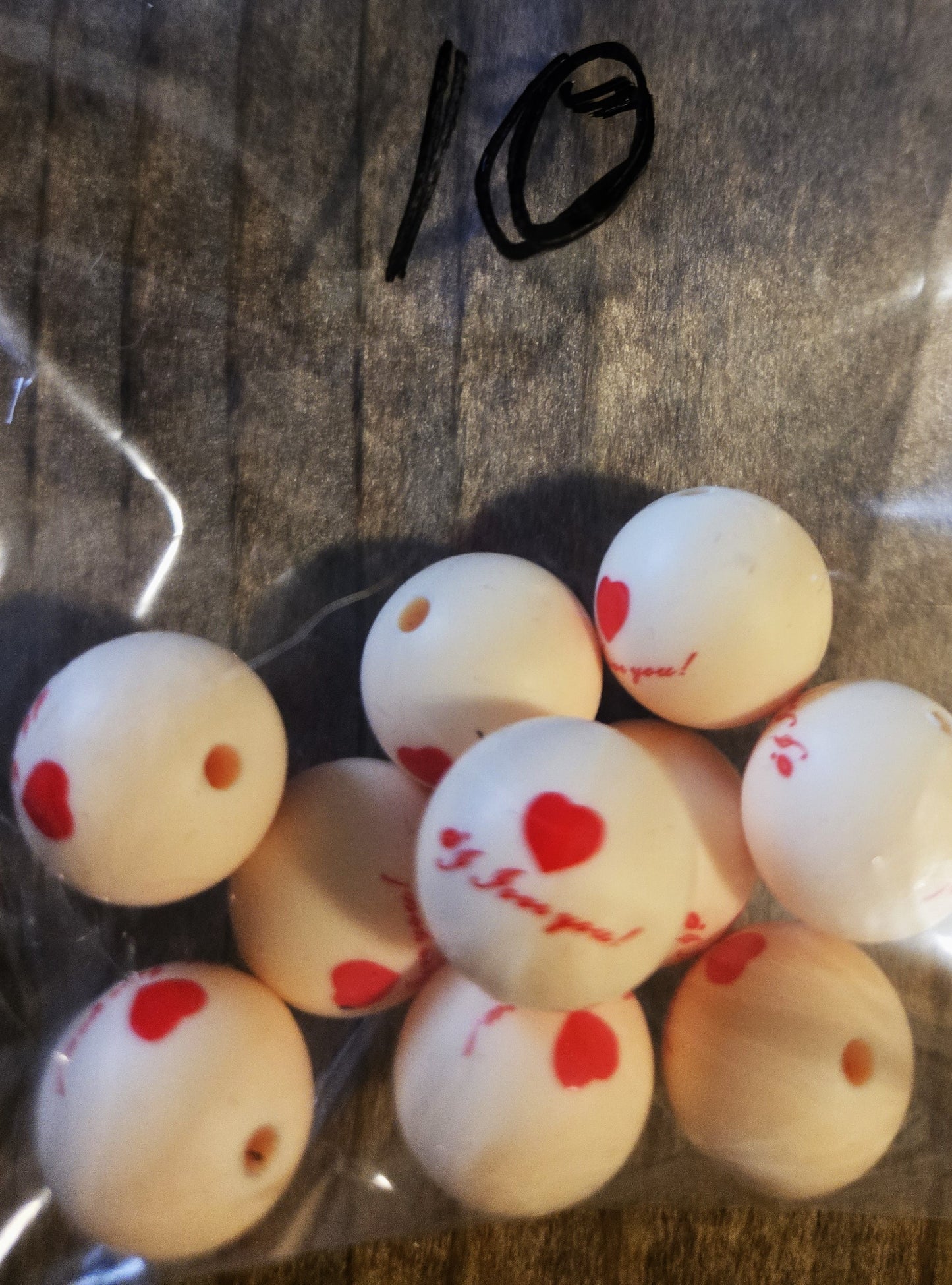 15mm Printed Beads